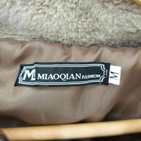 MIAOQIAN FASHION ファー切替キルティングコート レディース JPN:M