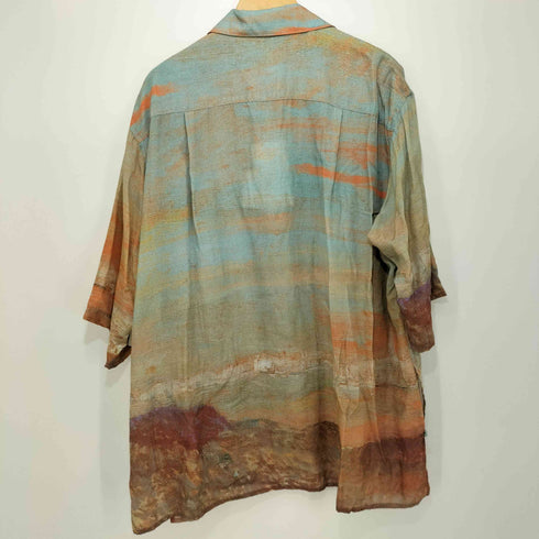 ヨーク YOKE 2024SS LANDSCAPE PRINTED OPEN COLLAR SHIRT メンズ JPN:3