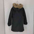 ザラ ZARA WATER REPELLENT LONG PADDED ファー付き中綿コート レディース import:M