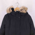 ザラ ZARA WATER REPELLENT LONG PADDED ファー付き中綿コート レディース import:M