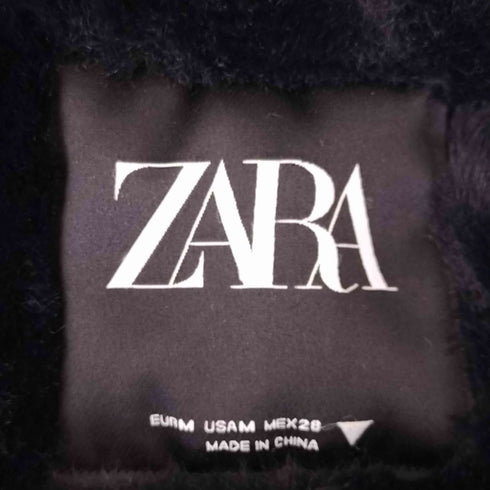 ザラ ZARA WATER REPELLENT LONG PADDED ファー付き中綿コート レディース import:M