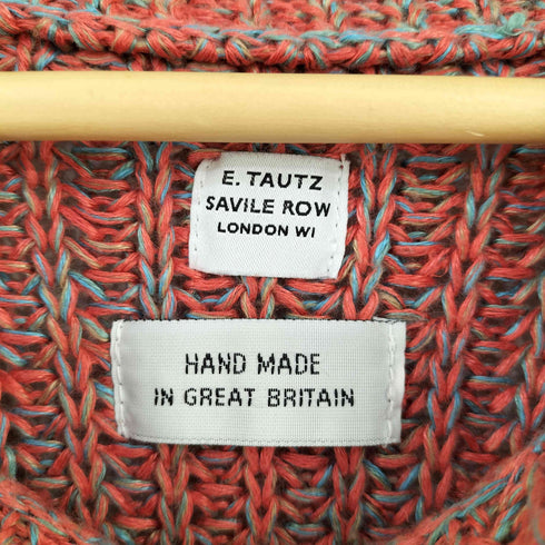イートウツ E.TAUTZ HAND MADE IN GREAT BRITAIN corgi 別注リネン100 メランジクルーネックニット メンズ import:S