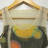 プリーツプリーズイッセイミヤケ PLEATS PLEASE ISSEY MIYAKE 2001SS Archive メッシュレイヤード グラフィックプリント プリーツ ノースリーブワンピース レディース JPN:1