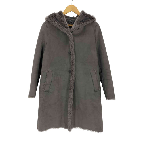 ユニクロ UNIQLO ムートンタッチフーデットコート レディース JPN:L