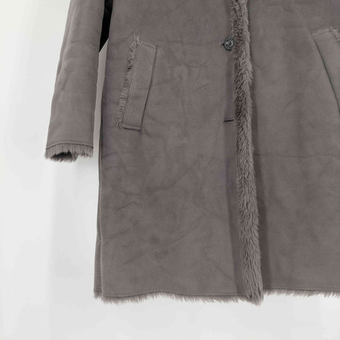 ユニクロ UNIQLO ムートンタッチフーデットコート レディース JPN:L