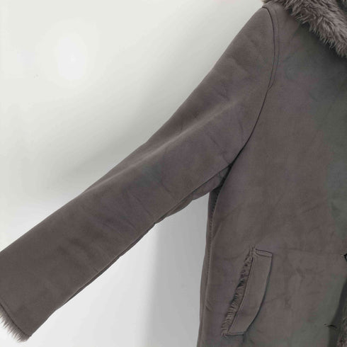ユニクロ UNIQLO ムートンタッチフーデットコート レディース JPN:L