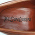 イヴサンローラン Yves Saint Laurent レザー タッセル ベルトデザイン ヒール ローファー レディース JPN:24