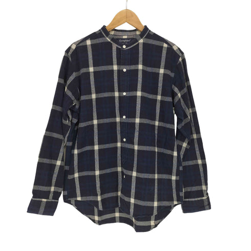 ジムフレックス GYMPHLEX チェック柄バンドカラーシャツ メンズ JPN:M