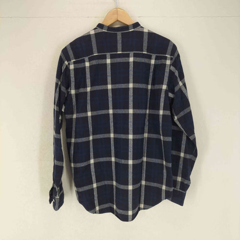 ジムフレックス GYMPHLEX チェック柄バンドカラーシャツ メンズ JPN:M