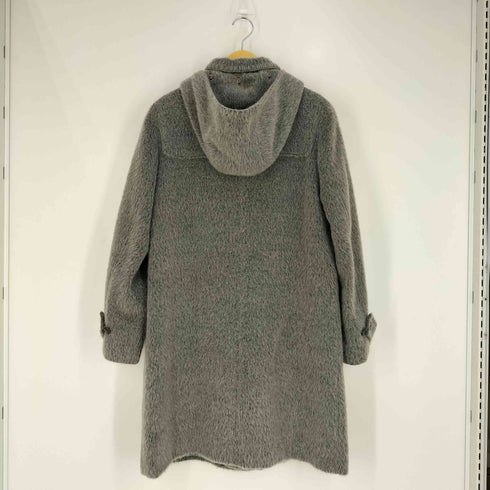 ラバンスポーツ LANVIN SPORT モヘヤ混 ウール フーデッド ロングコート レディース EUR:38