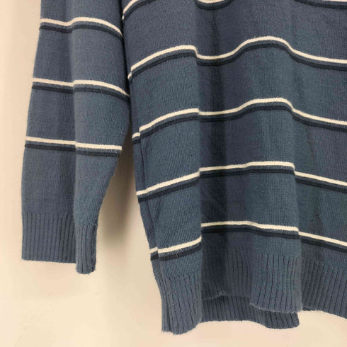 ノーティカ NAUTICA Vネック ボーダーニット メンズ