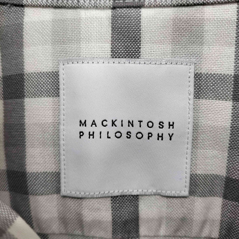 マッキントッシュフィロソフィー MACKINTOSH PHILOSOPHY チェック柄ボタンダウンシャツ メンズ 40