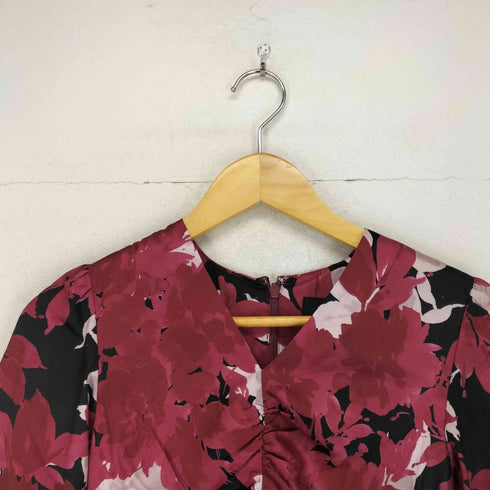 バナナリパブリック BANANA REPUBLIC 花柄サテンワンピース レディース 0