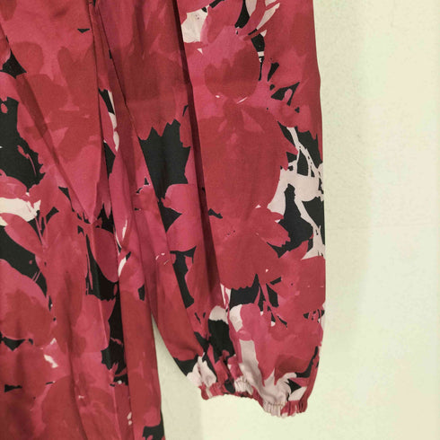 バナナリパブリック BANANA REPUBLIC 花柄サテンワンピース レディース 0