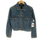 マウジー moussy vintage INDIGO JKT クロップド バックワッペンデニムジャケット レディース JPN:2