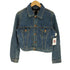 マウジー moussy vintage INDIGO JKT クロップド バックワッペンデニムジャケット レディース JPN:2