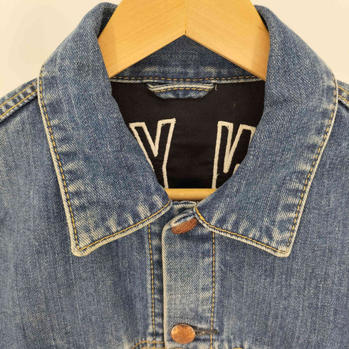 マウジー moussy vintage INDIGO JKT クロップド バックワッペンデニムジャケット レディース JPN:2