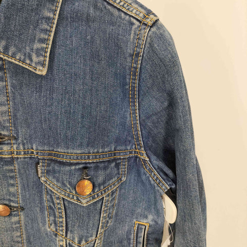 マウジー moussy vintage INDIGO JKT クロップド バックワッペンデニムジャケット レディース JPN:2