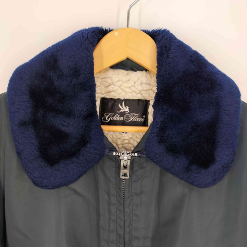 ゴールデンフリース GOLDEN FLEECE USA製 SCOVILLジッパー B-15型 裏地 襟ボア フライトジャケット メンズ US:42