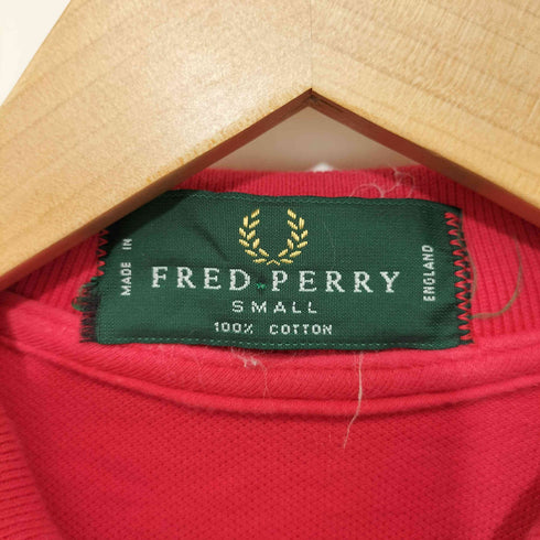 フレッドペリー FRED PERRY ロゴ刺繍 コットン L/S ポロシャツ メンズ import:S
