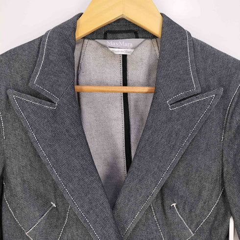 マックスマーラ MAX MARA イタリア製 白タグ フレアスリーブ 2B テーラードジャケット レディース JPN:36