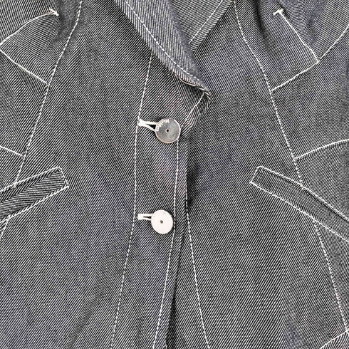 マックスマーラ MAX MARA イタリア製 白タグ フレアスリーブ 2B テーラードジャケット レディース JPN:36