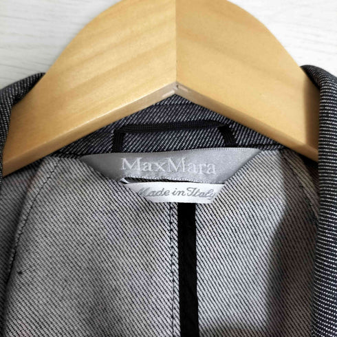 マックスマーラ MAX MARA イタリア製 白タグ フレアスリーブ 2B テーラードジャケット レディース JPN:36