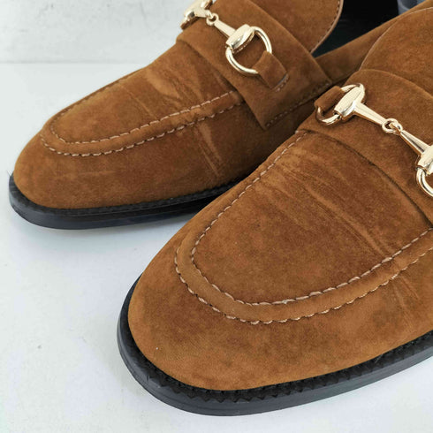 VICCI Driving Loafer with Gold Bit ホースビット スウェードローファー メンズ JPN:41