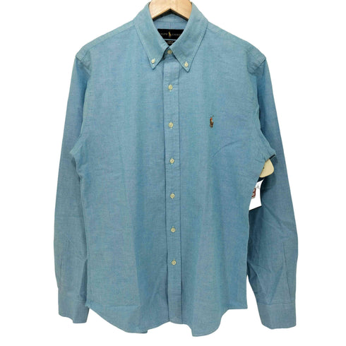 ラルフローレン RALPH LAUREN ポニー刺繍 SLIM FIT L/Sシャツ メンズ JPN:M