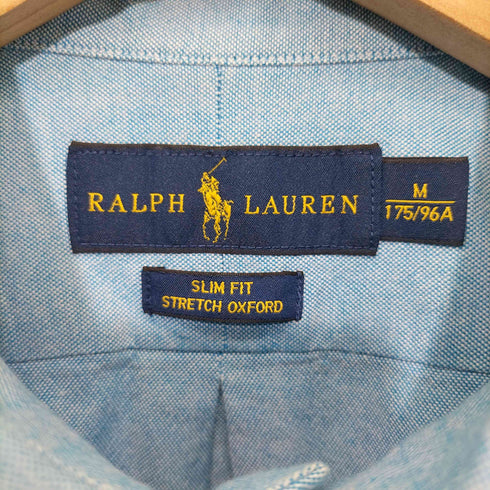 ラルフローレン RALPH LAUREN ポニー刺繍 SLIM FIT L/Sシャツ メンズ JPN:M