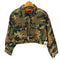 ザラ ZARA カモフラージュ クロップド パデッド ジャケット レディース import:M