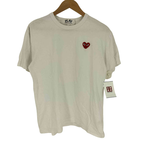 プレイコムデギャルソン PLAY COMME des GARCONS AD2020 PLAY RED HEART TEE ロゴ 刺繍 レッドハート S/S クルーネック Tシャツ メンズ JPN:L
