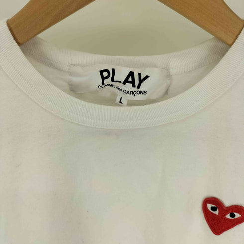 プレイコムデギャルソン PLAY COMME des GARCONS AD2020 PLAY RED HEART TEE ロゴ 刺繍 レッドハート S/S クルーネック Tシャツ メンズ JPN:L