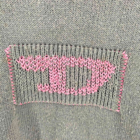 ディーゼル DIESEL 90-00s MADE IN ITALY パンドラ期 Dロゴ アクリルウールニット メンズ import:L