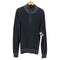 プロントウォモ PRONTO UOMO Blue コットンアクリル ラグランハーフジップニット 薄手 メンズ import:L