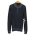 プロントウォモ PRONTO UOMO Blue コットンアクリル ラグランハーフジップニット 薄手 メンズ import:L