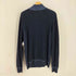 プロントウォモ PRONTO UOMO Blue コットンアクリル ラグランハーフジップニット 薄手 メンズ import:L