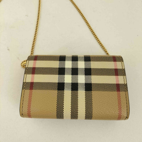 バーバリー BURBERRY ノヴァチェック チェーンウォレット カードケース レディース