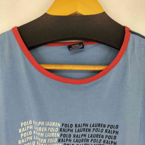 ポロバイラルフローレン Polo by RALPH LAUREN プリントリンガーTシャツ メンズ JPN:XL