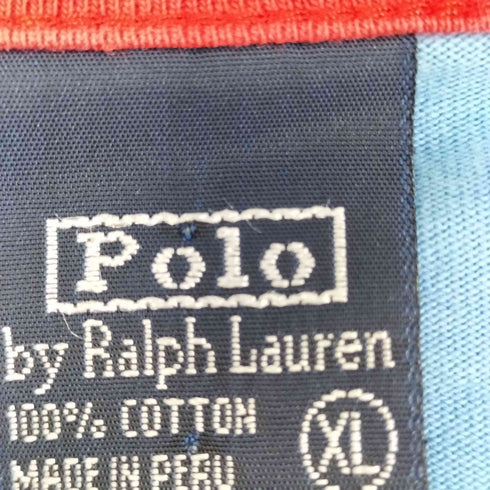 ポロバイラルフローレン Polo by RALPH LAUREN プリントリンガーTシャツ メンズ JPN:XL