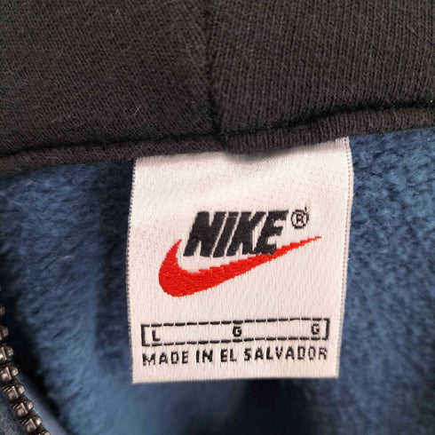 ナイキ NIKE 90-00s ロゴ刺繍ハーフジッププルオーバーパーカー メンズ JPN:L