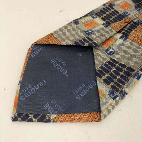 レノマ renoma PARIS MADE IN ITALY シルク100 総柄ネクタイ メンズ