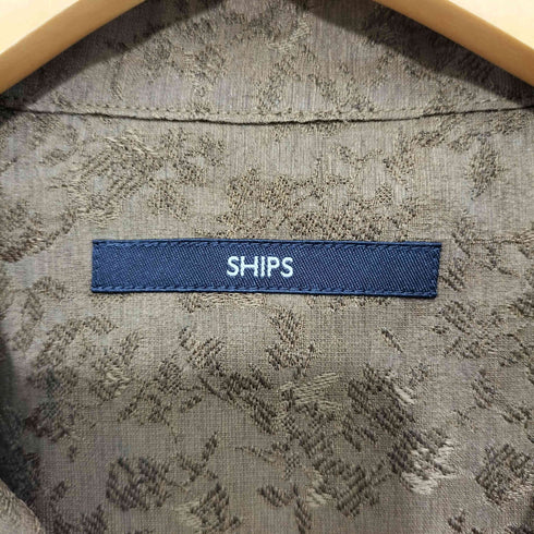 シップス SHIPS 2022SS フラワー ジャカード オープンカラーシャツ S/S メンズ JPN:M