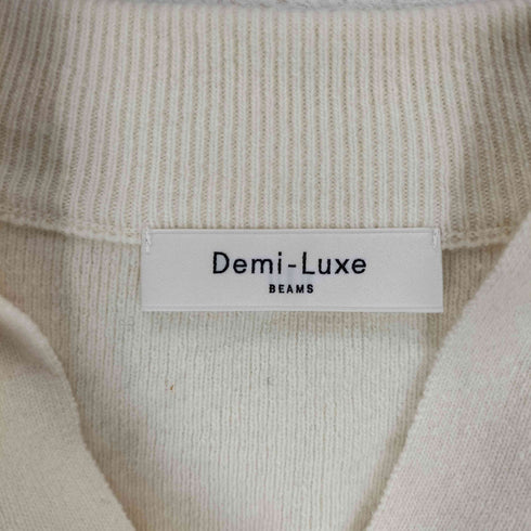 デミルクスビームス Demi-Luxe BEAMS ウールカシミヤ ヘンリーネック プルオーバー レディース