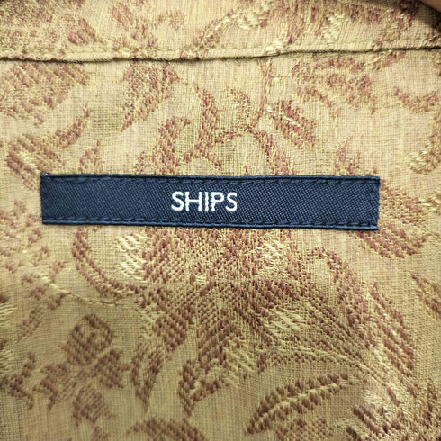 シップス SHIPS 2022SS フラワー ジャカード オープンカラーシャツ S/S メンズ JPN:M
