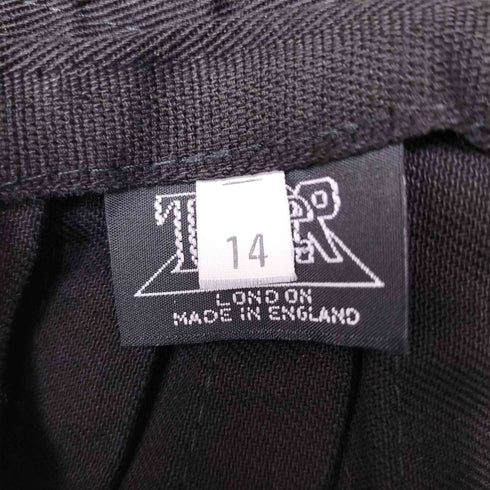Tiger 英国製 フリンジ 変形 プリーツ ラップ スカート レディース 14