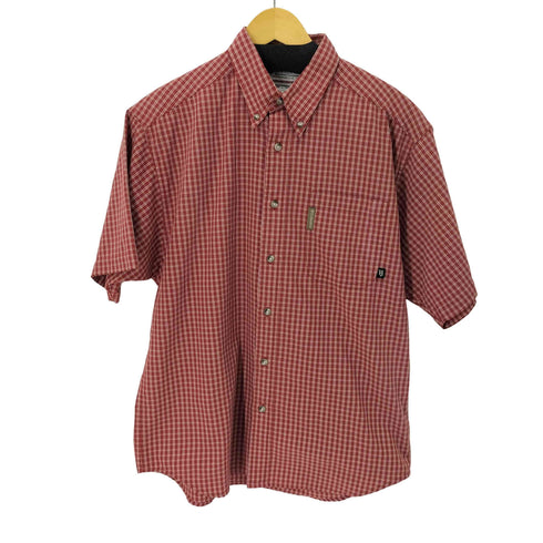 コロンビア Columbia 格子チェック ボタンダウンS/Sシャツ ワンポケット メンズ JPN:M