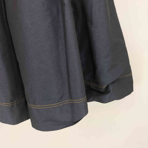ダブルスタンダードクロージング DOUBLE STANDARD CLOTHING ポリ 裾ステッチ プリーツ フレアスカート レディース JPN:38