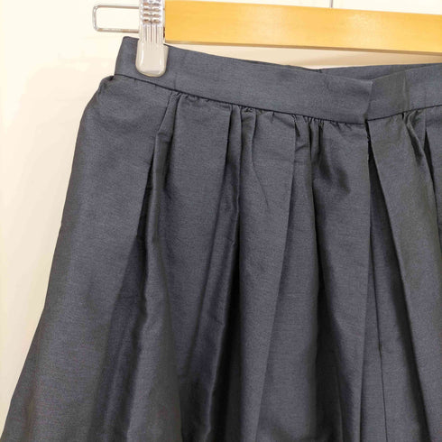 ダブルスタンダードクロージング DOUBLE STANDARD CLOTHING ポリ 裾ステッチ プリーツ フレアスカート レディース JPN:38