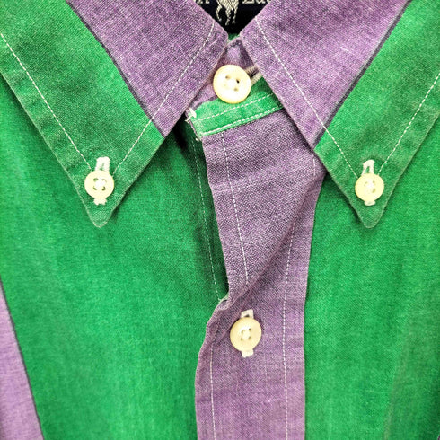 ラルフローレン RALPH LAUREN マルチストライプ柄ボタンダウンシャツ メンズ XL
